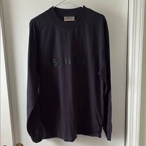 Essentials Fear of God Black Pullover Top M